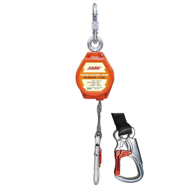 Haru Safety Dispositivo Anticaida Retractil 15Mts En Cinta De 20Mm En 360-2002 Ref. 2188