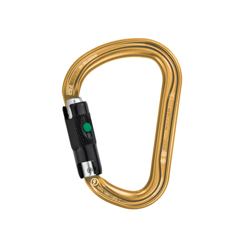 PETZL Mosquetin William Ball Lock 27Kn Alum Color Dorado Ude-5 Ref M36A Bly
