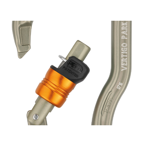 PETZL Mosqueton Vertigo Wire Lock 25Kn Amarillo Aluminio Ude-5 Ref - Imagen 3