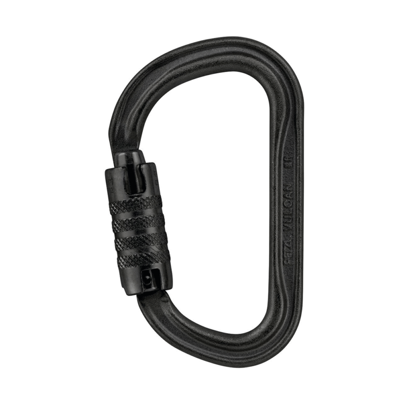Petzl mosqueton Vulcan Trial Lock acero negro
